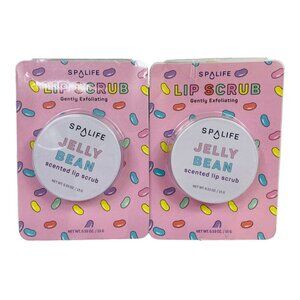 SpaLife Jelly Bean Scented Lip Scrub - Exfoliating & Moisturizing 0.53oz (2-Pk)